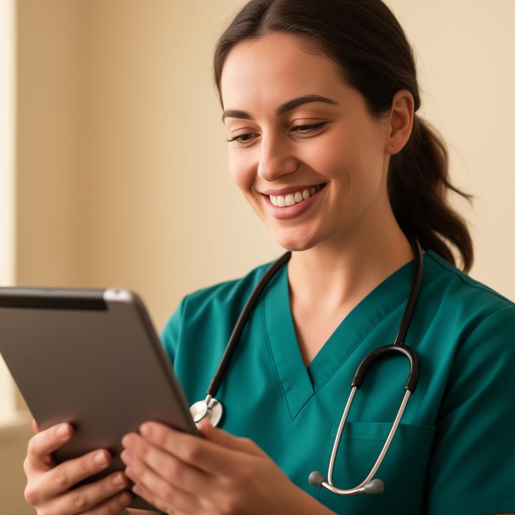 A veterinarian on a telehealth call